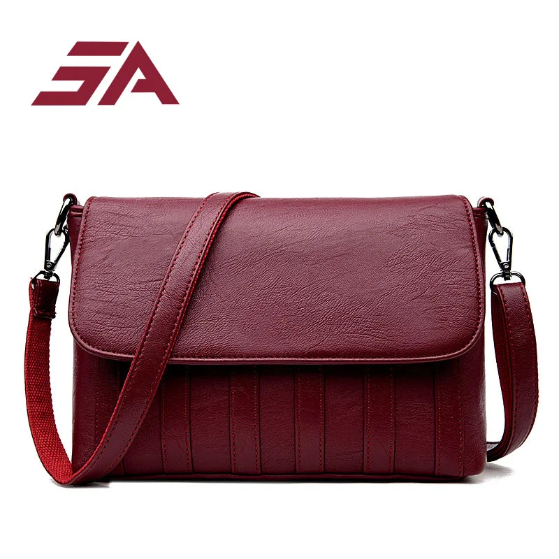 

SA High Quality Soft Leather Handbags Designer Fashion Shoulder Bags 2018 Handbags Women Famous Brands Purses for 2018 new