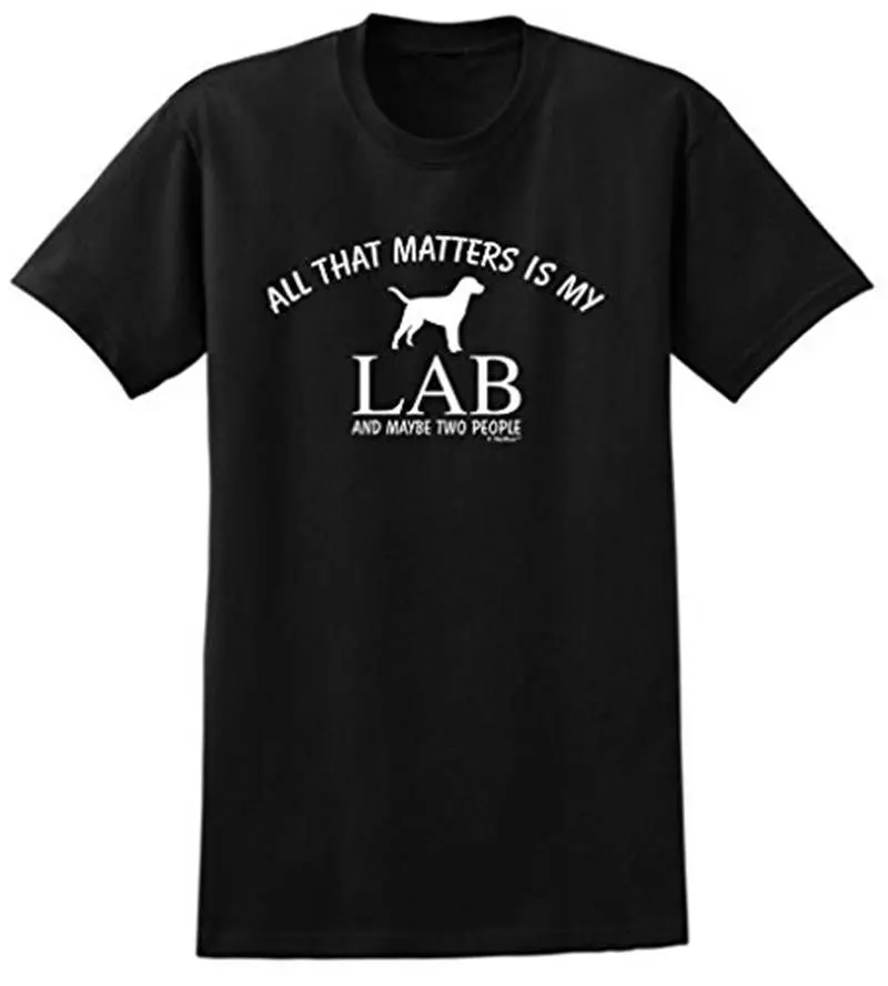 Hilarious T Shirts Crew Neck Short Labrador Retriever Lab Gift Mens | Мужская одежда