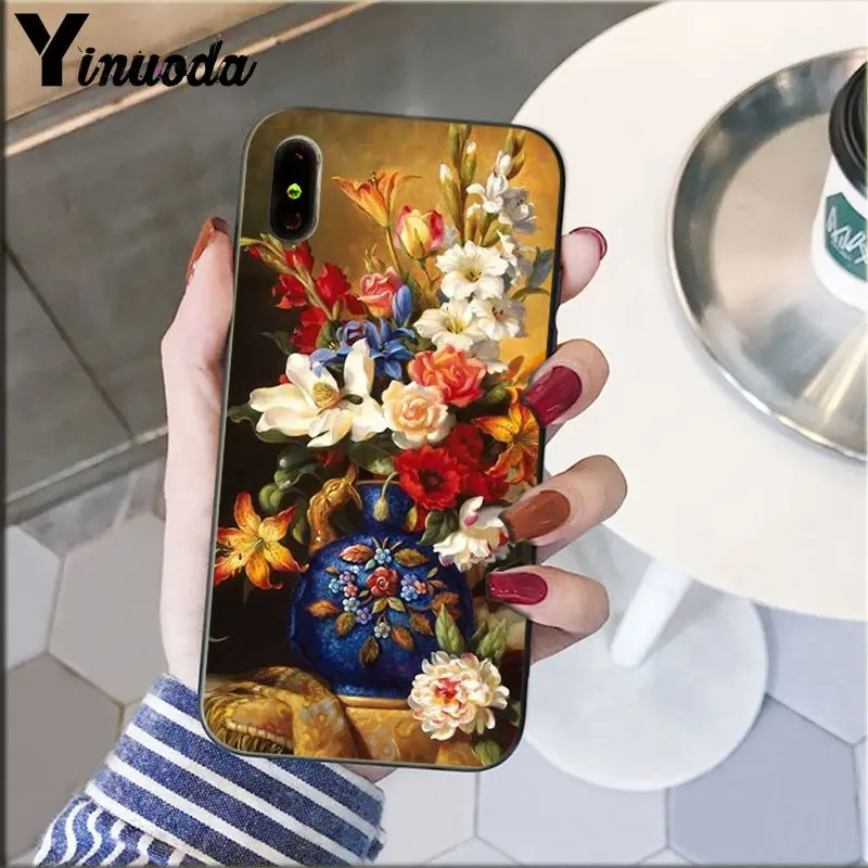 Classic painting flower Butterfly In a Vase aesthetic Art