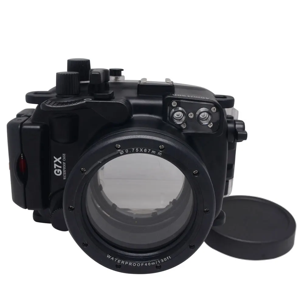Подводный водонепроницаемый чехол Mcoplus 40 м/130 футов для Canon Powershot G7X с точным