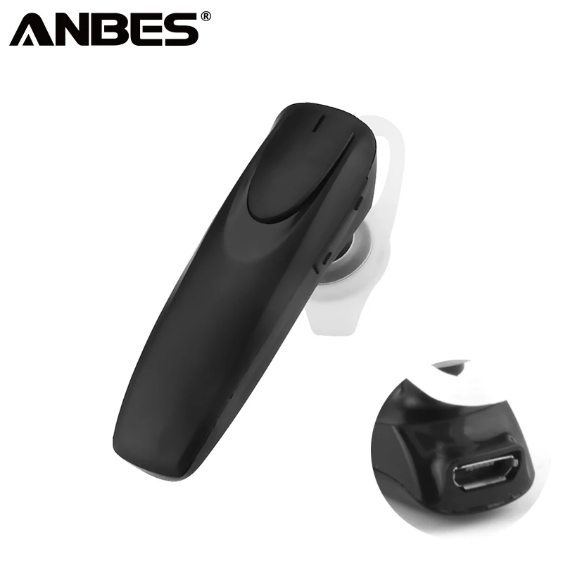 ANBES бизнес Bluetooth наушники Беспроводная стерео гарнитура с микрофоном громкой