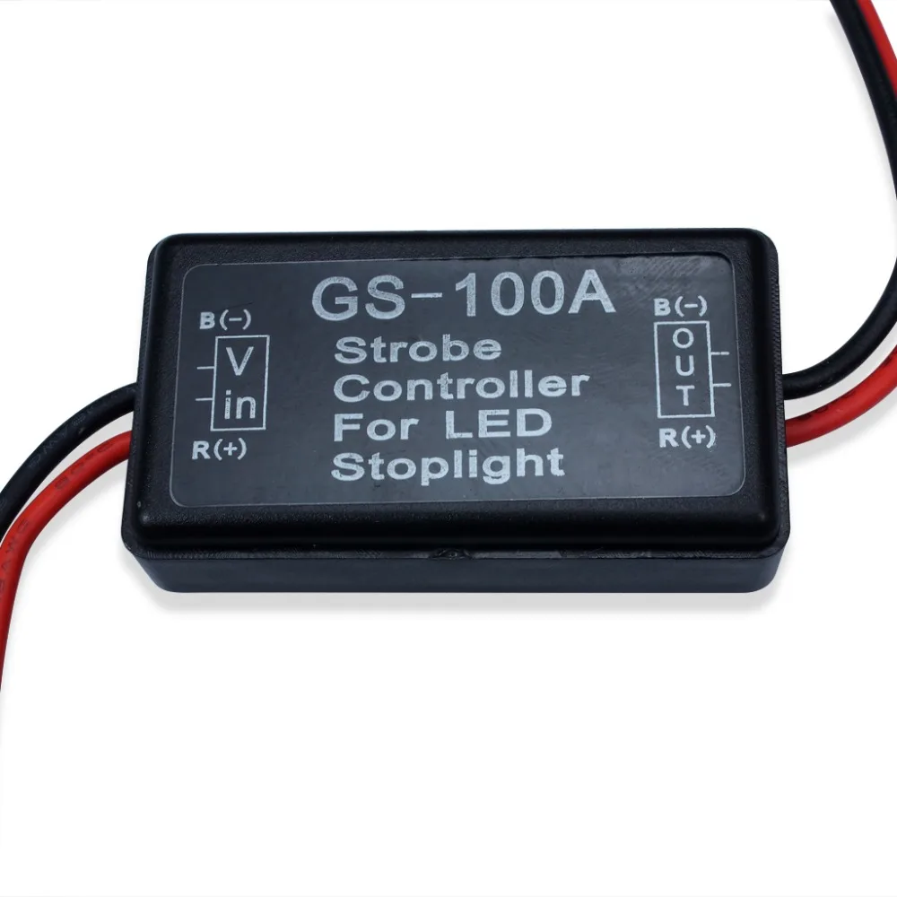 GS-100A Car Truck LED Brake Stop Light Flash Strobe Controller Flasher Module (5)
