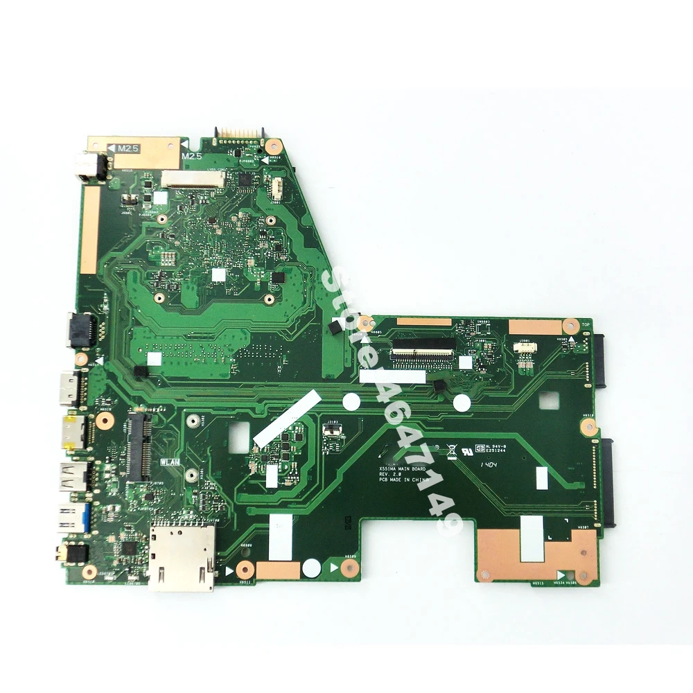 X551MA N2920 CPU اللوحة REV 2.0 ل ASUS D550M D550MA F551M X551M X551MA R512MA اللوحة المحمول 100% اختبار موافق