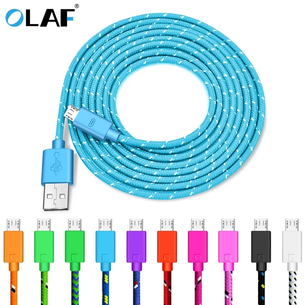 أولاف المصغّر usb كابل 1 m 2 m 3 m النايلون مضفر سريع كابل شحن سامسونج هواوي Xiaomi شاحن هاتف محمول يعمل بنظام تشغيل أندرويد شاحن يو اس بي الحبل أولاف المصغّر usb كابل 1 m 2 m 3 m النايلون مضفر سريع كابل شحن سامسونج هواوي Xiaomi شاحن هاتف محمول يعمل بنظام تشغيل أندرويد شاحن يو اس بي الحبل