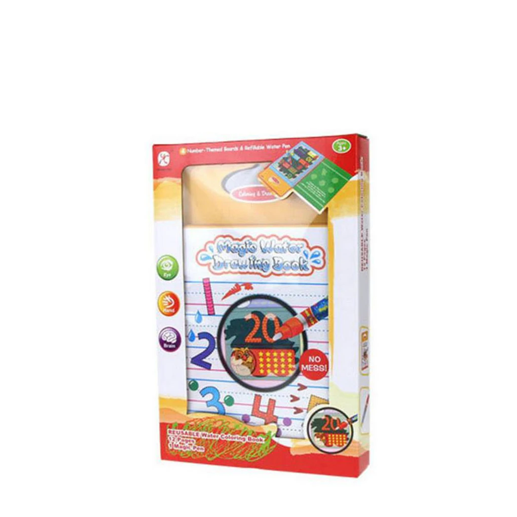 Magic Water Drawing Book Coloring Book Doodle with Magic Pen Drawing Toy Painting Board For Kids Boy Education Water Magic Water Drawing Book Coloring Book Doodle with Magic Pen Drawing Toy Painting Board For Kids Boy Education Water