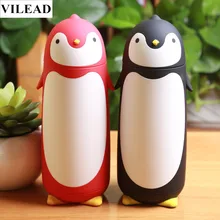 VILEAD 4 farben nette Süße geschenk tasse kinder wasserflasche Pinguin edelstahl thermoskanne tasse Termos Isolierflaschen