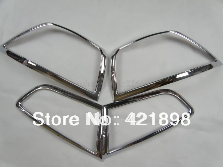 Для Mitsubishi Lancer 2008 2009 2010 2011 2012 ABS хромированный задний фонарь Крышка лампы отделка 4