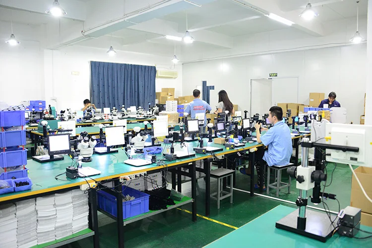 4 Styles Magnifications Digital video microscope with monitor-10