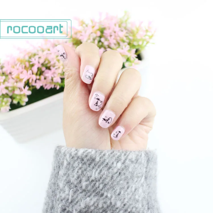 Новинка 2019 года светящиеся клейкие наклейки для ногтей Rocooart украшения в стиле