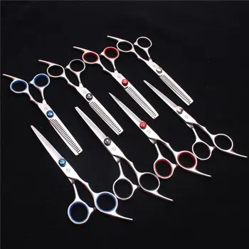 

2Pcs 6" 17.5cm Purple Dragon Scissors for Hairstyle Professional Hairdressier's Scissors Cutting Shears Thinning Scissors Z1001