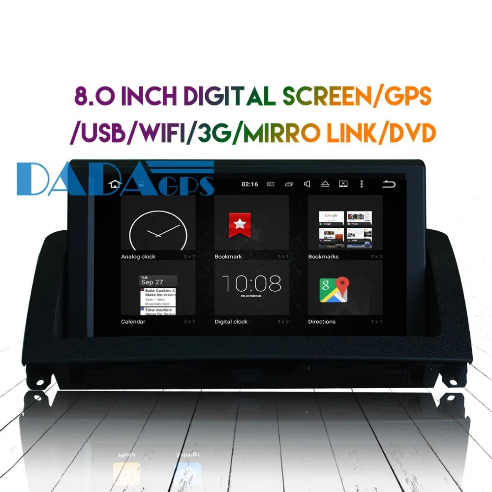 Perfect Android 8.0 7.1 Car Radio DVD Player GPS Navigation For Mercedes-Benz C klasse w204 2007-2011 Car Stereo Headunit Multimedia Map 2