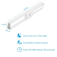 20 светодиодов беспроводной PIR светильник с датчиком движения, интеллектуальный инфракрасный светильник, ночной Светильник s для шкафа, шкафа