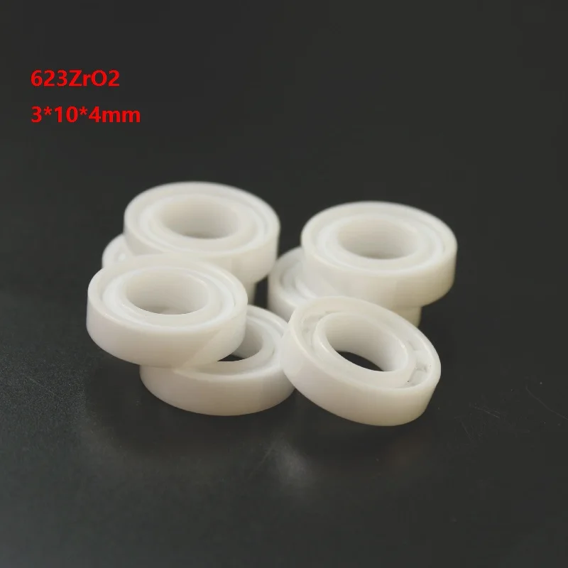 

4pcs/10pcs 623 ZrO2 full Ceramic bearing 3x10x4mm Zirconia Ceramic deep groove ball bearings 3*10*4mm