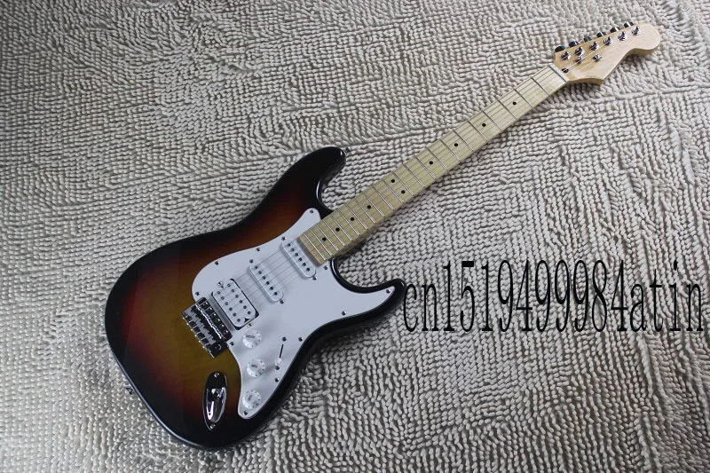 

Free Shipping Guitar Factory New Arrival F stratocaster Electric Guitar 3 Pickups Custom Body In Stock @22