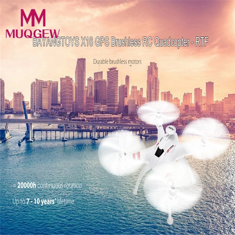 

2017 BAYANGTOYS X16 GPS Brushless RC Quadcopter RTF Altitude Hold / Automatic Return Outdoor RC Helicopter 6 Axis Gyro GPS