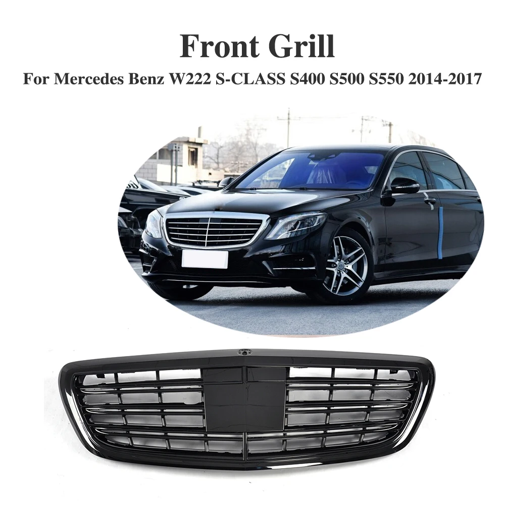 

ABS Front Bumper Grille Cover Trim Accessories For Mercedes Benz W222 S-CLASS S400 S500 S550 2014-2017