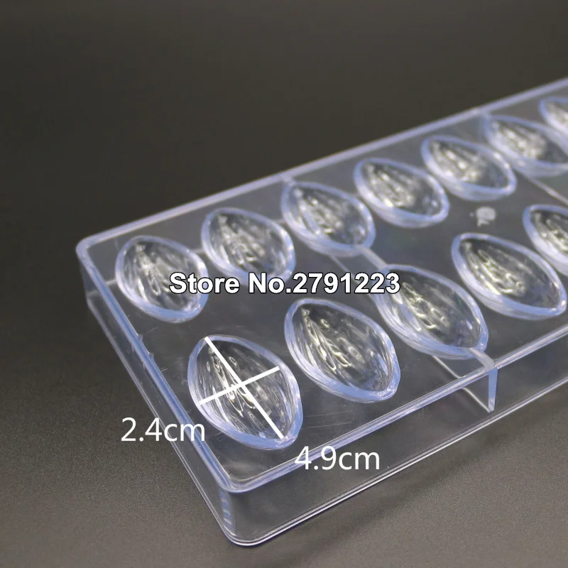 로터스 초콜릿 금형 올리브 모양의 폴리 카보 네이트 초콜릿 금형 3d 캔디 금형 베이킹 금형 도구 크리스마스 파티 3d 식품 금형