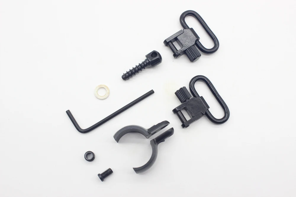 TriRock New Black Gun Sling QD Swivels Fit Magnum Band Split Barrel