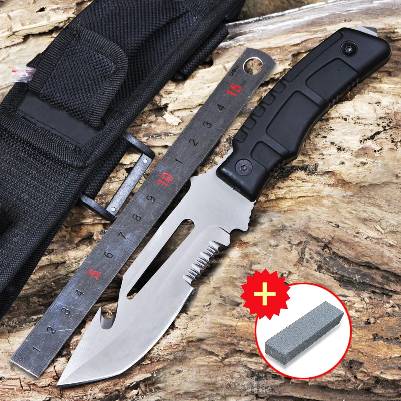 

Voltron New Serrated Multifunctional Outdoor Tactical Saber Mountaineer Jungle Camping Survival Knife Survival Essential Portabl