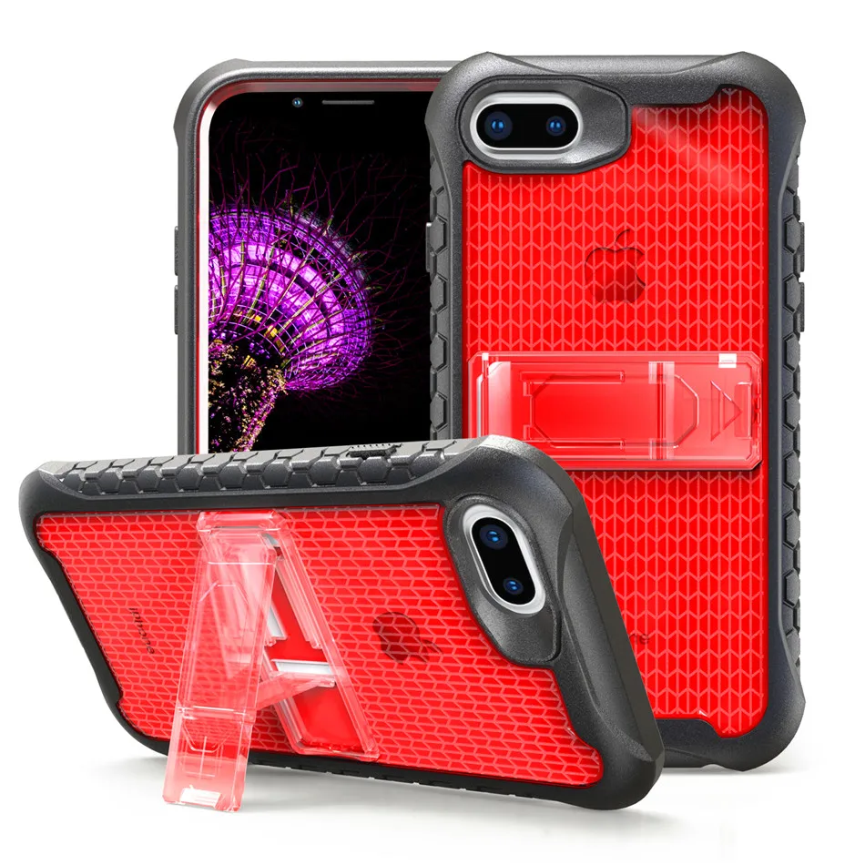 Case for iPhone 7 8 Shockproof Military Drop Tested Silicon Armor Cover 6 6s Foldable Kickstand TPU Coque Shell | Мобильные телефоны