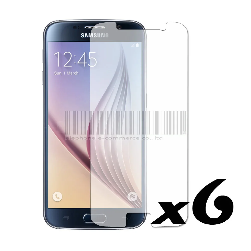 6PCS Clear LCD Screen Protector Film Guard Cover Skin For Samsung Galaxy S6 G9200 | Мобильные телефоны и аксессуары