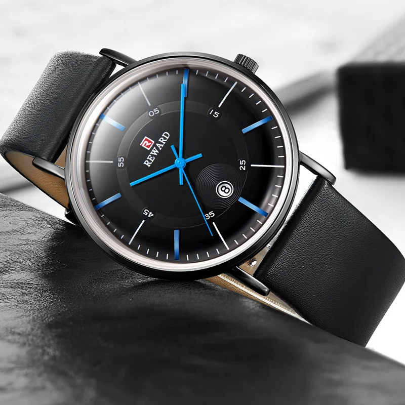 

Men Leather Quartz Watch Fashion Casual Mens Watches Luxury Brand Waterproof Male Clock Business Wrist Watch For Man Erkek Saat