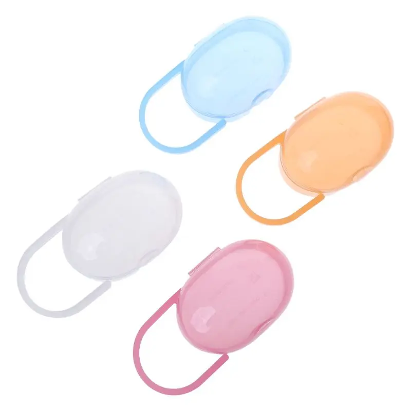 

Baby Nipple Container Box Plastic Pacifier Case Soother Cases Organizer Storage Portable Transparent Newborn Outdoor Travel Carr