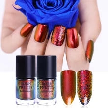 9 мл Born pretty, хамелеон лак для ногтей Закат свечение бушующий огонь Pandora's Box блестки лак для ногтей черный или темный базовый цвет