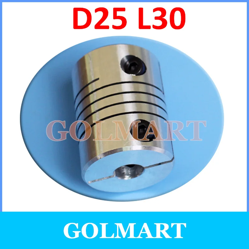 

3pcs flexible Shaft Coupler Flexible Coupling Stepper Motor Coupler D25 L30 5 6 8 10 6.35 12 12.7 mm