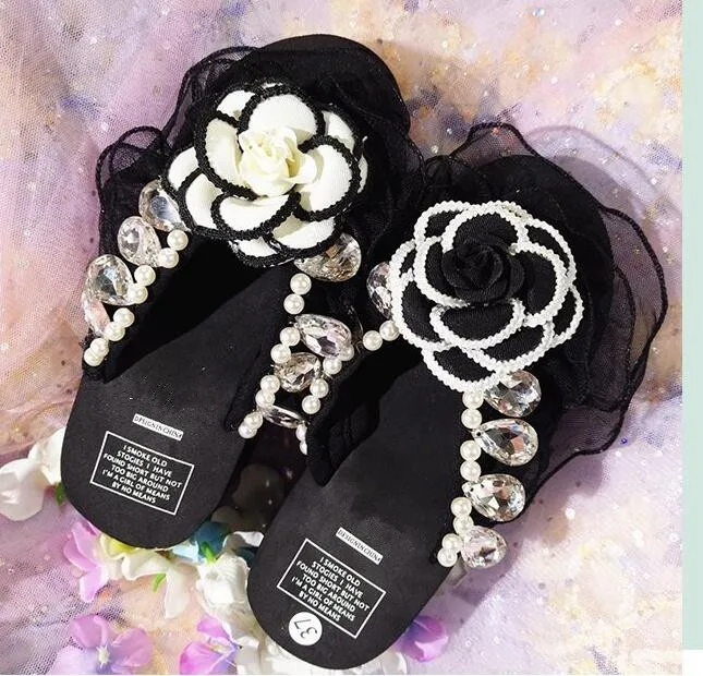 HAHAFLOWER Летняя обувь Для женщин прозрачный кружевной цветок толстые нижние сандалии тапочки Flatform обувь бриллиантами каблуки