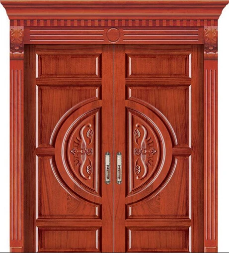 Modern Wooden Main Double Door Design- universalcouncil.info