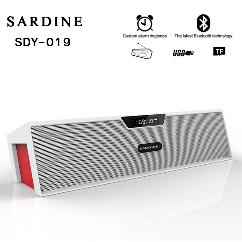 Беспроводная Bluetooth колонка FM радио 10 Вт|speaker sd card|sardine sdy-019bluetooth speaker fm radio |