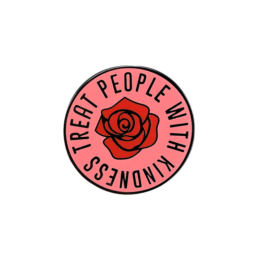 Относимся к людям с добротой Стиль Гарри эмаль значок|Булавки и значки| |
