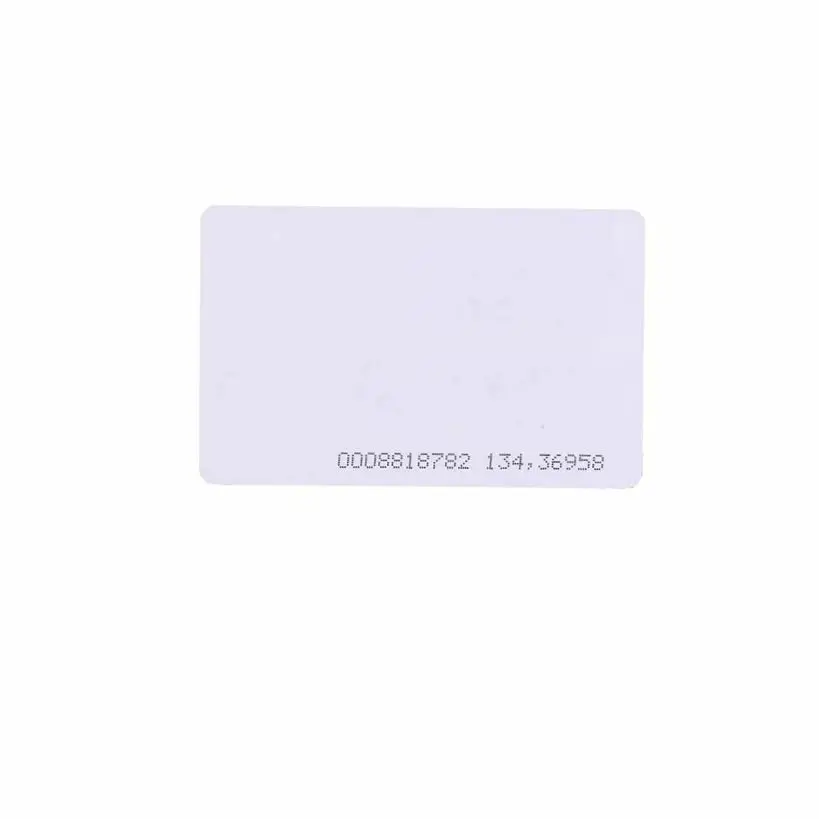 100 шт. RFID 125 кГц EM4100 TK4100 чистые смарт карты ID Толстые EM значок для системы учета