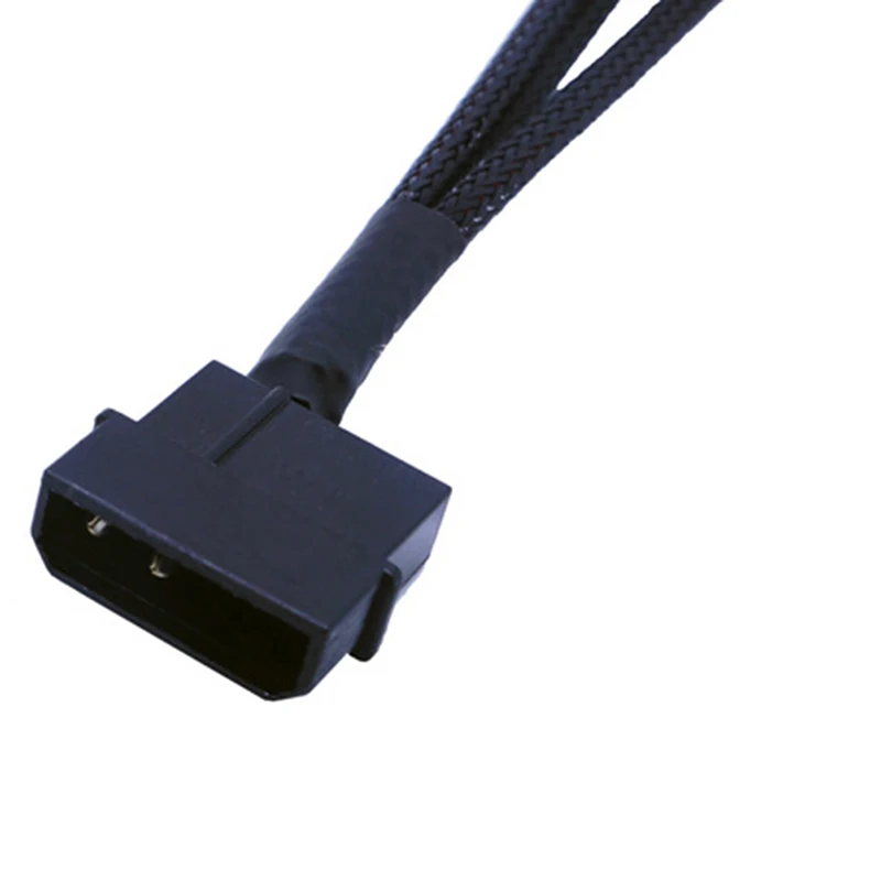 27 см черный Molex в 3 направления 3Pin/4Pin вентилятор адаптер для компьютера чехол
