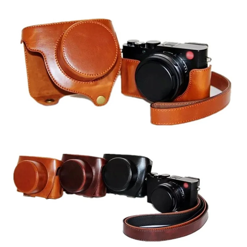 Из искусственной кожи чехол камера сумка чехол для Leica D-LUX TYP109 LUX109 портативный чехол с плечевым ремнем
