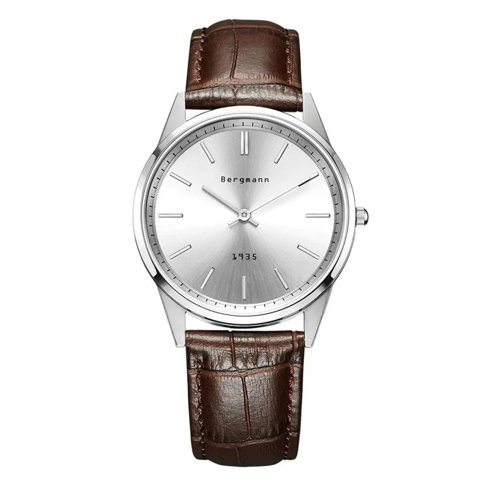 Tedesco Marca Bergmann Bauhaus Stile Vintage Orologio Da Uomo Orologi Al  Quarzo In Oro del Cuoio Genuino Extra Sottile Sottile Casuale Orologio Da  Polso Regalo|case foam|case packagecase 360 - AliExpress