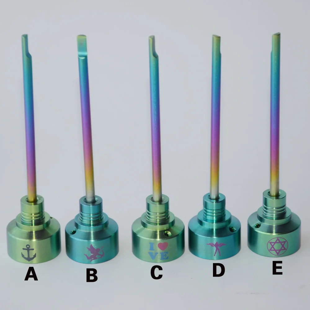 Wholesale Colourful Universal GR2 Titanium Nail Carb Cap with lovely design fit Universal 14