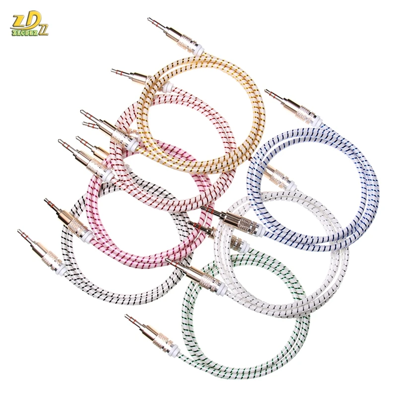 Circle Candy Shell 3 5mm jack to jack aux cord Audio Cable for iphone Car MP3 Headphone Speaker wholesale 500pcs lot