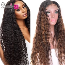 150% Плотность 13x6 Вьющиеся Красный парики из натуральных волос бразильский Волосы remy Синтетические волосы на кружеве человеческих волос парики с детскими волосами эффектом деграде(переход от темного к парики из натуральных волос