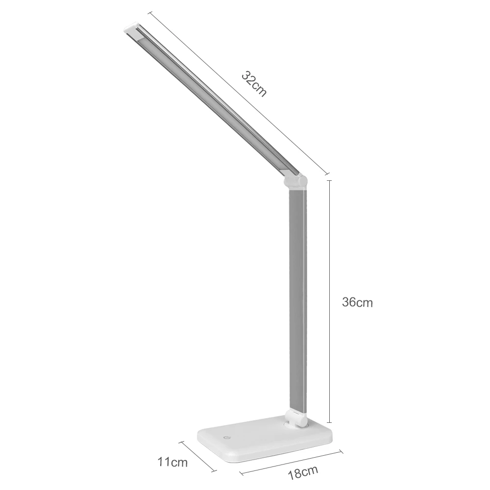 Сенсорный сенсор светодиодный глаз Уход лампы настольный свет для чтения складной с регулируемой яркостью освещение светодиодный ночник лампы с таймером выключения питания