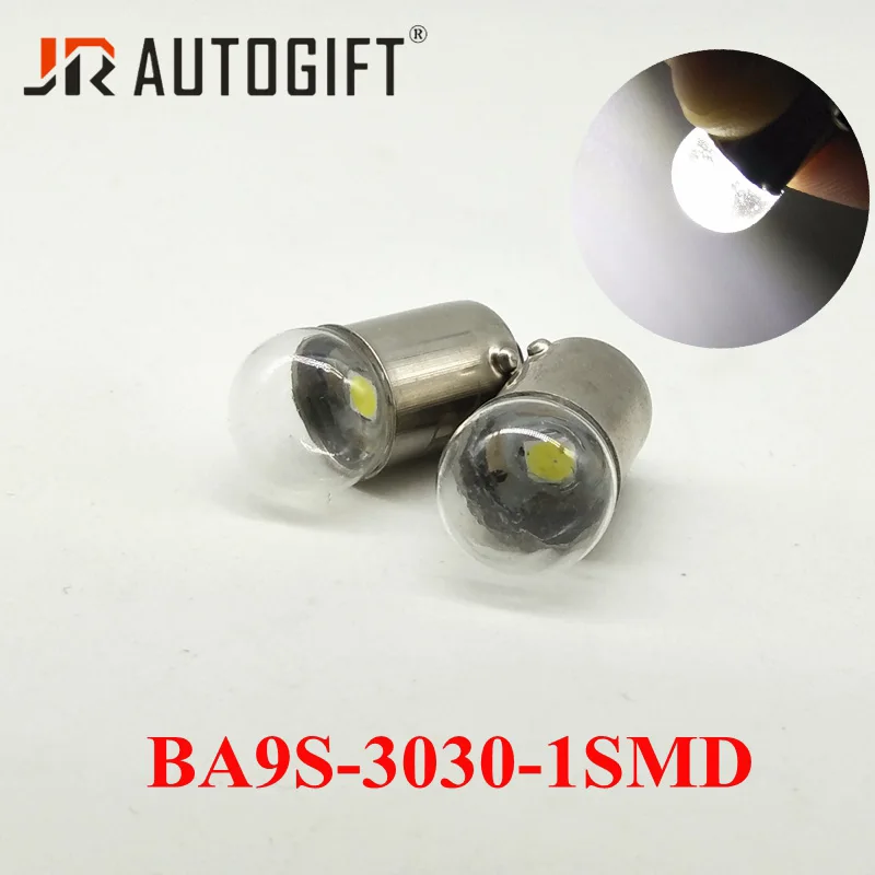 2 шт. BA9S 3030 1SMD Led T4W 1 SMD Автомобильный номерной знак свет лампочка указателя поворота парковочные огни Дверь лампа белый 12 В