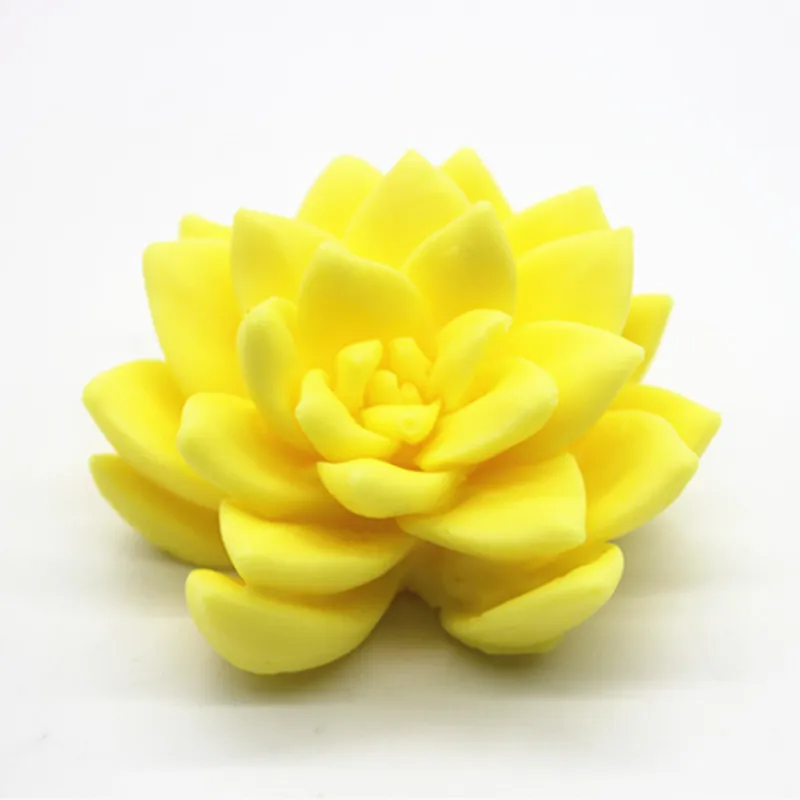 Gardening decoration flower 3d stereo succulent plants molds for soap making Silicone candle Cactus Plaster mould