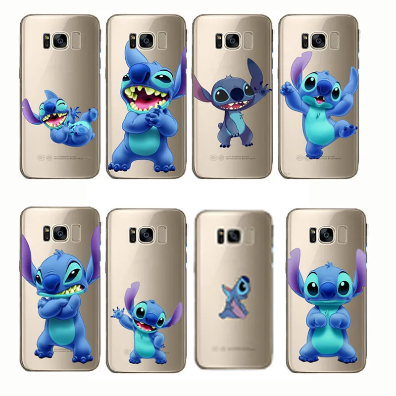 

Stitch Funny Cute Cartoon Capa Silicone Clear Coque Funda Cover Phone Case for Samsung Galaxy S6 S7 S8 S9 edge plus C7 C8 C9