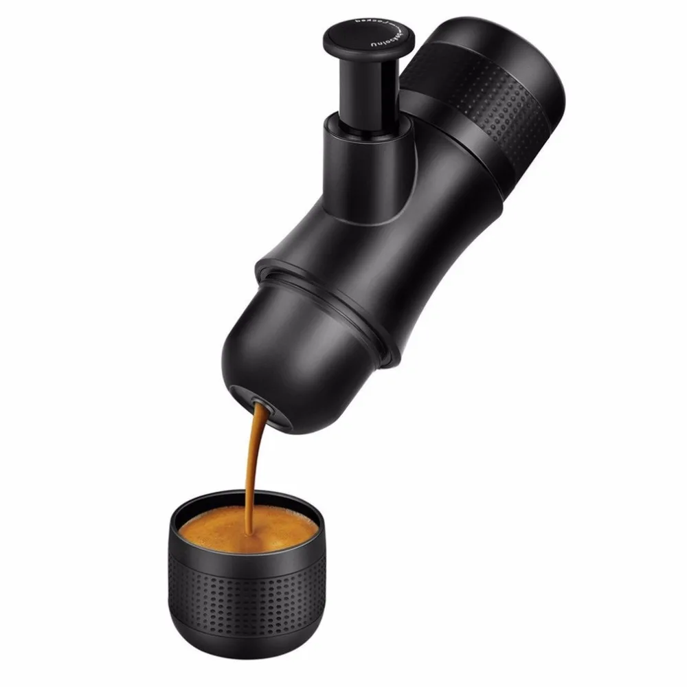 

100ml Espresso Machine Hand Held Coffee Maker Plastic Durable Mini Manual Coffee Machine For Camping Hiking Coffee Makers