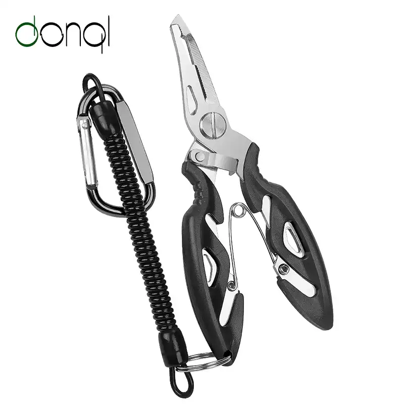 Practical Fishing Pliers Split Ring Scissors Wire Line Cutter Hook Remover Tool