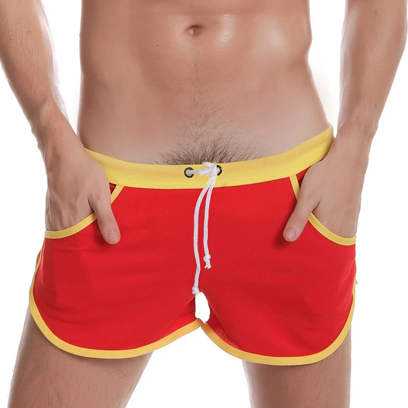 

2019 Mens Swimwear Pouch Sexy Bathing Suit Men Quick Dry Beach Swimsuit Boxers Summer Swimming Trunks Shorts Pants for Men