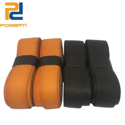 Powerti 2 шт./лот Pro из коровьей кожи Теннис ракетка Overgrip OEM sweatbrand Бадминтон Overgrip кожаная ручка