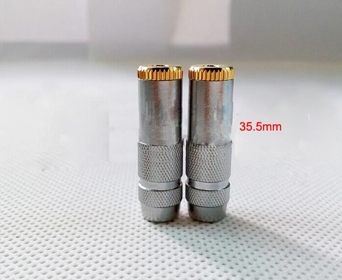 Metal Shell 3 5mm Jack Stereo Audio Female socket connector for 3 5 Male Headphones speaker Cable DIY 50 pcs Free shipping