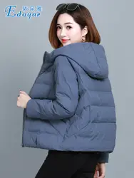 Короткая хлопковая куртка женская новая зимняя куртка 2018 Корейская версия утолщенная, свободная, тонкая и Модная легкая хлопковая куртка